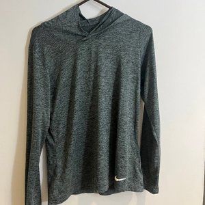 Nike Drifit Hooded Long Sleeve Shirt